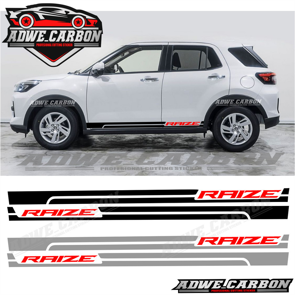 Sticker stiker mobil daihatsu rocky raize stiker list mobil toyota raize rocky terbaru