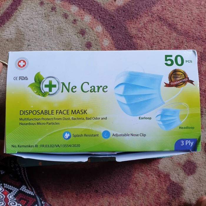 Masker One Care 3 Ply 50pcs
