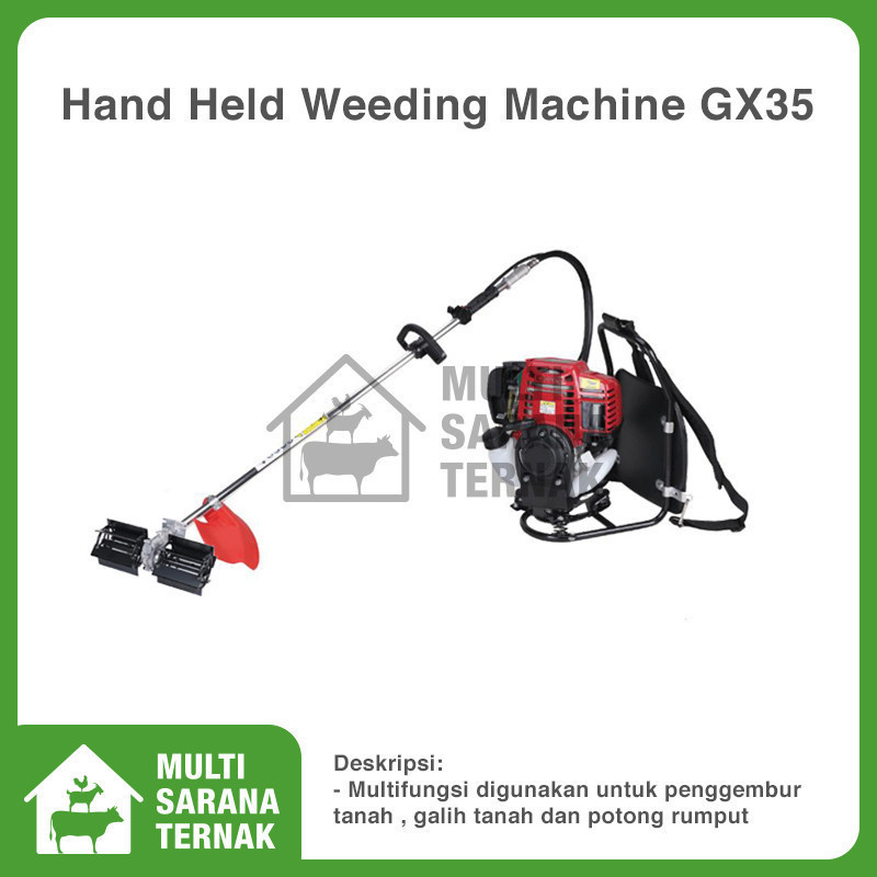 promo gokil Mini Traktor Mesin Penggembur Pembajak Tanah Potong Rumput Hand Held Cultivator Weeding Machine Gx35 Pertanian Perkebunan