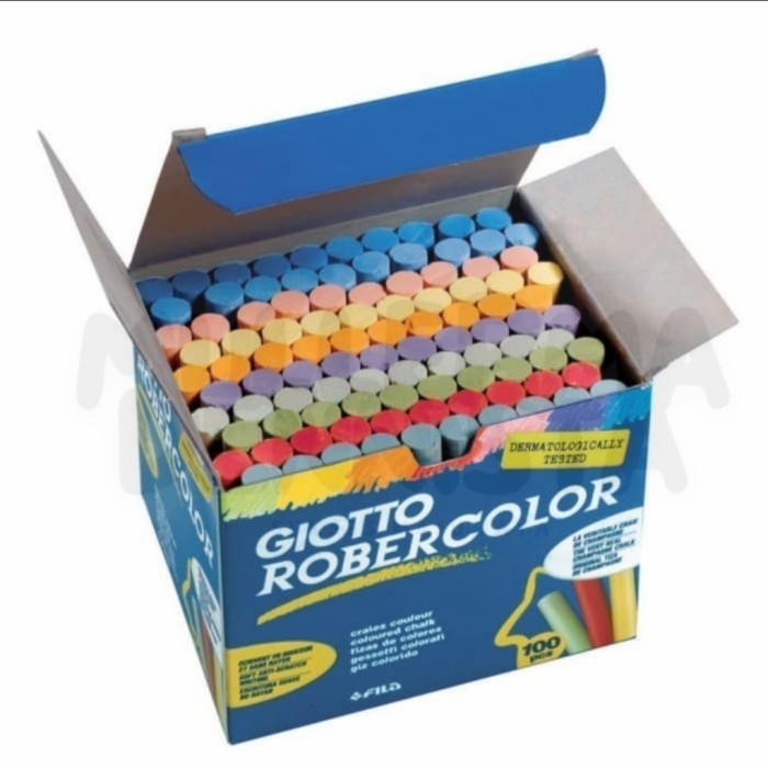 

Kapur Tulis Bebas Debu Giotto Blackboard Chalk Dust Free Color 100pcs