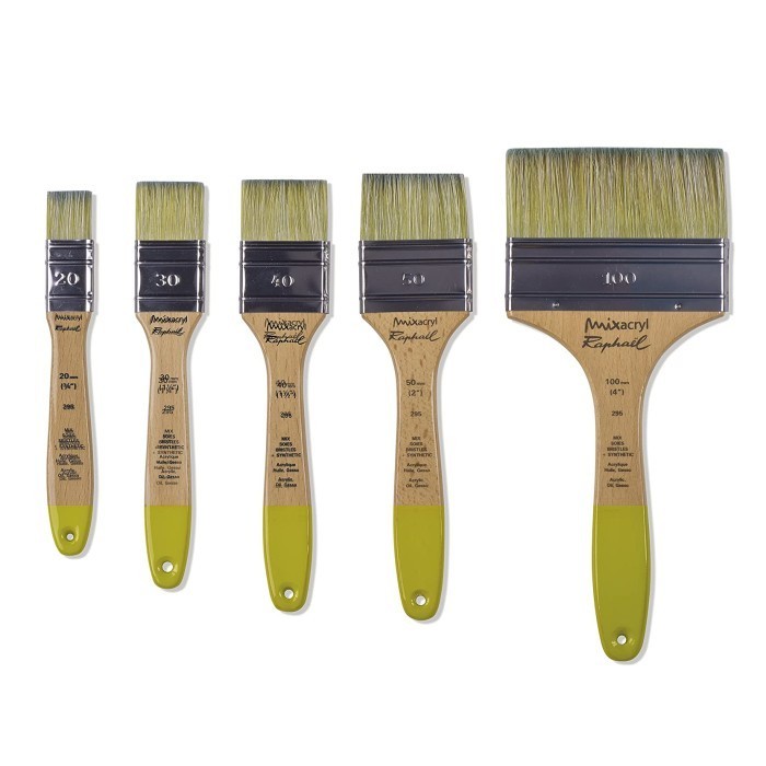 

Raphael 295 Kuas Lukis Flat Mixacryl Spalter Synthetic & Natural Brush