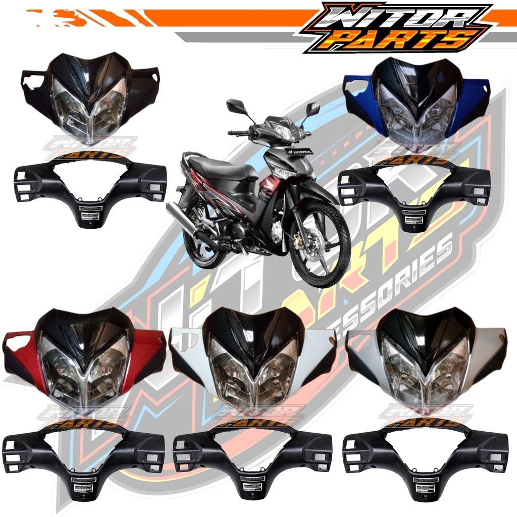 Batok Depan Belakang Supra X 125 New Batman Set Plus Lampu Reflektor Depan / Batok Kepala 1set Honda