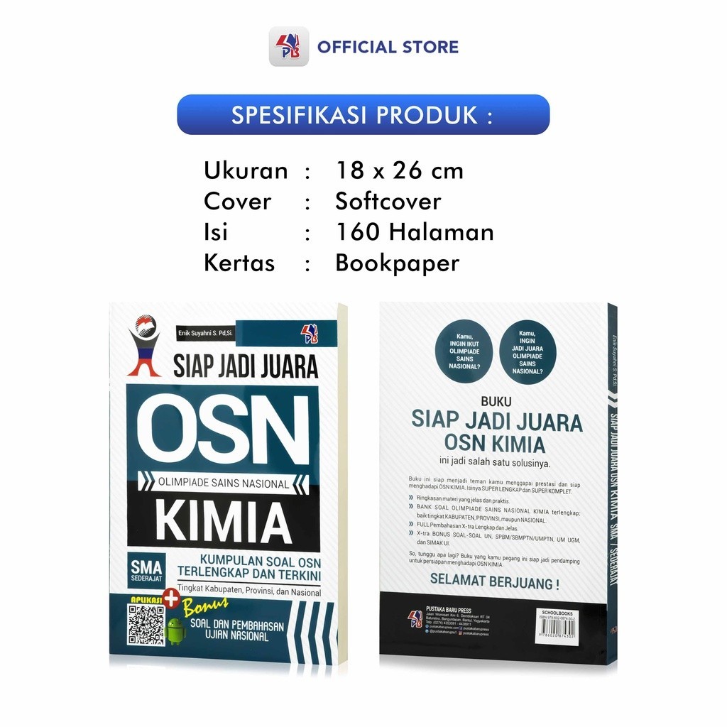 Buku Olimpiade OSN/KSN SMA : Matematika / Kimia / Biologi / Komputer /Geografi / Ekonomi / Akuntansi / Kebumian / Astronomi ( Gabungan Soal2 OSN Dan KSN Terkini Terupdate ) Pustaka Baru Press-2