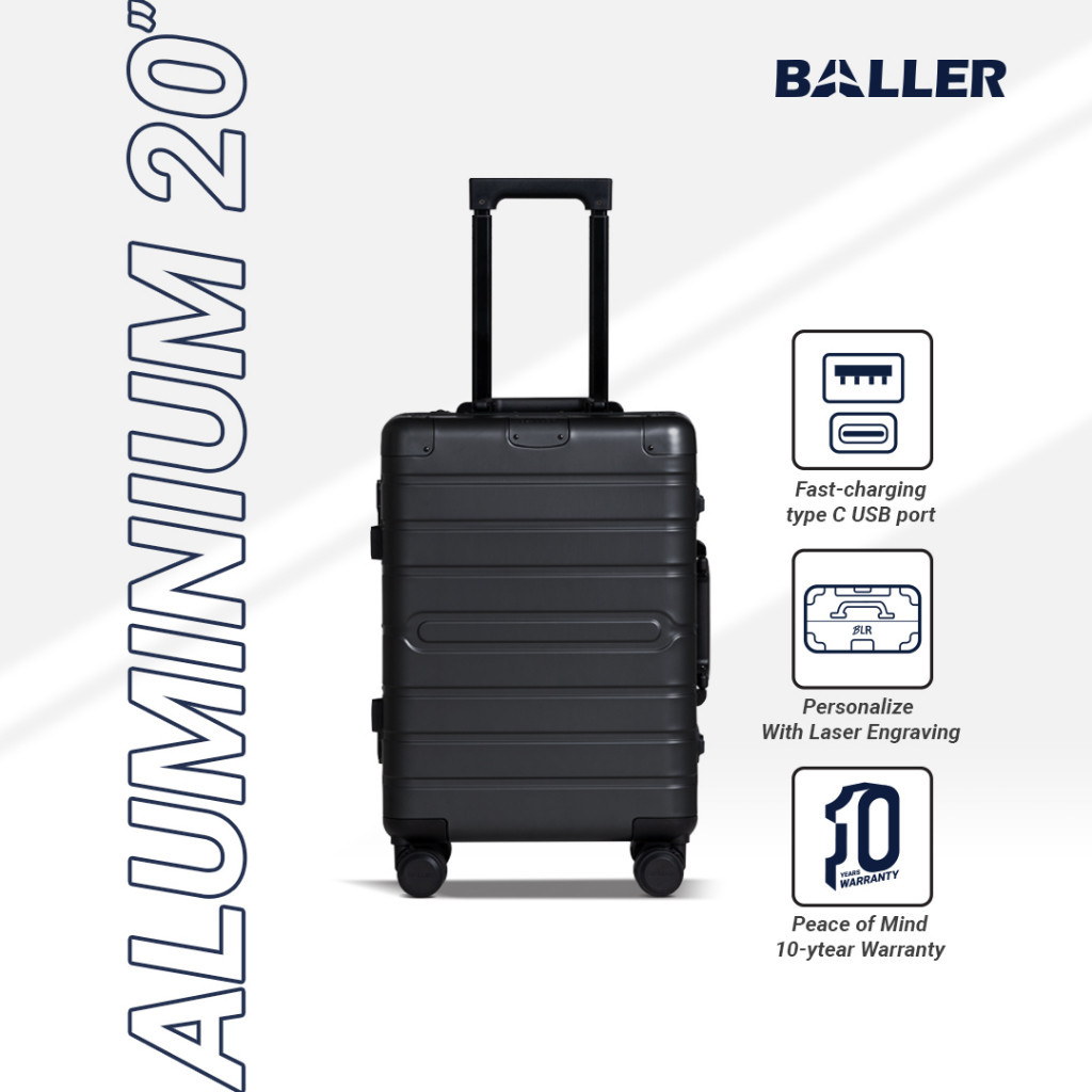 BALLER - Koper Baller Aluminium 20 inch - Grey