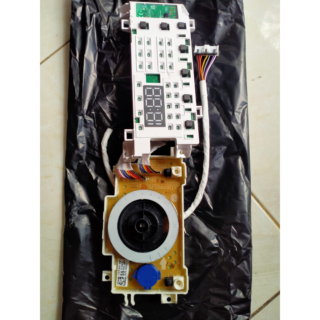 PCB DISPLAY EBR33119155 MESIN CUCI FRONT LOAD LG FV1409S3W FV1409 S3W