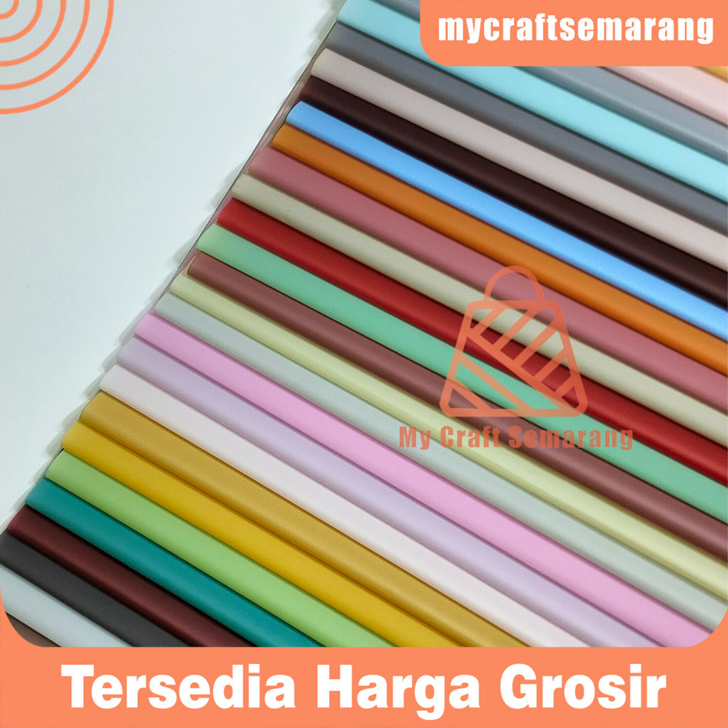 

Kertas Buket Full Color Solid Cellophane Flower Wrapping