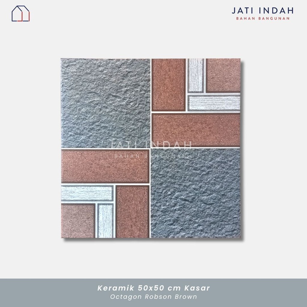 Keramik Lantai Matt Decorative 50x50 cm Octagon Robson