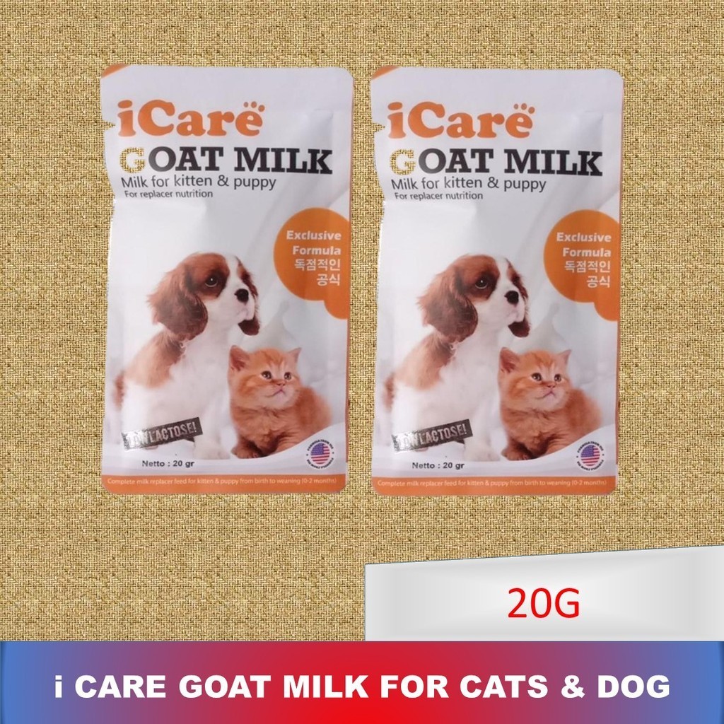 iCare i care goat milk 20gr susu kucing anti diare 1sachet