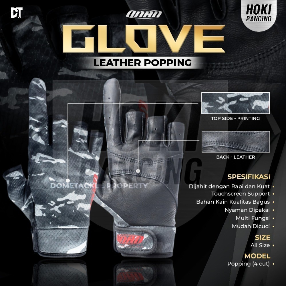 UNIFIED Angler Glove Sarung Tangan Mancing Jigging Popping Multi Purpose