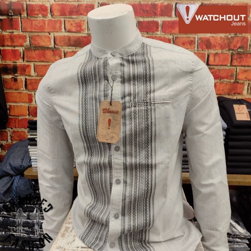 WATCHOUT KEMEJA KOKO LENGAN PANJANG JS810880123 GREY