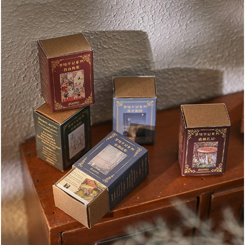 

Sy 100 Lembar Kertas Vintage Scrapbook Journal LOMO Series Aesthetic DIY