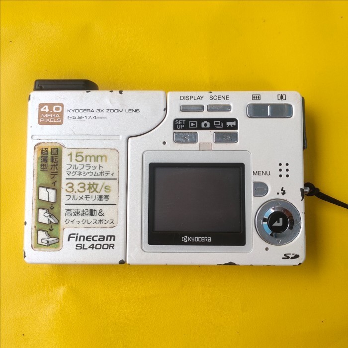 Kyocera Finecam SL400R Kamera Digicam Rare