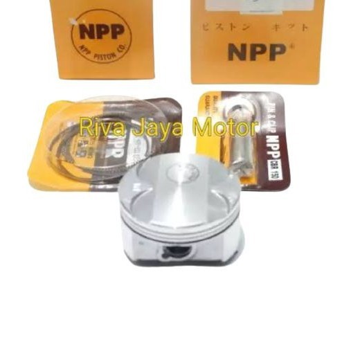 Piston Kit Seher Set Ring Cbr 150 Cb 150 R Kpp Pin 15 Original Npp Nippon Parts Oversize Standar 0 2