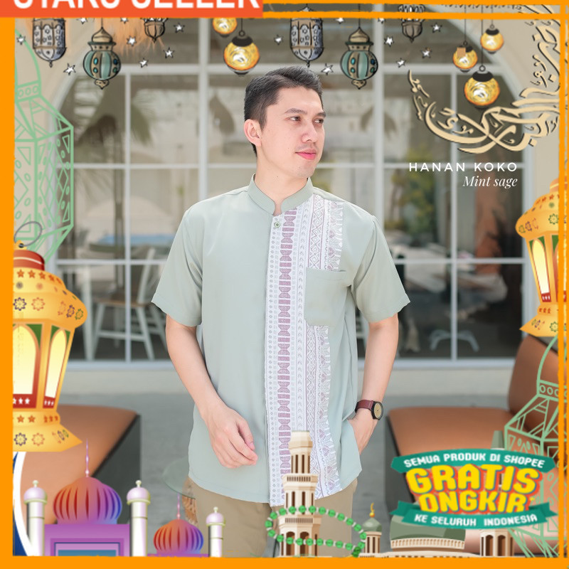 Rereyshop Hanan Koko Variasi Terbaru Koko Sarimbit Bahan Adem/ Pink Dusty Fanta Merah muda