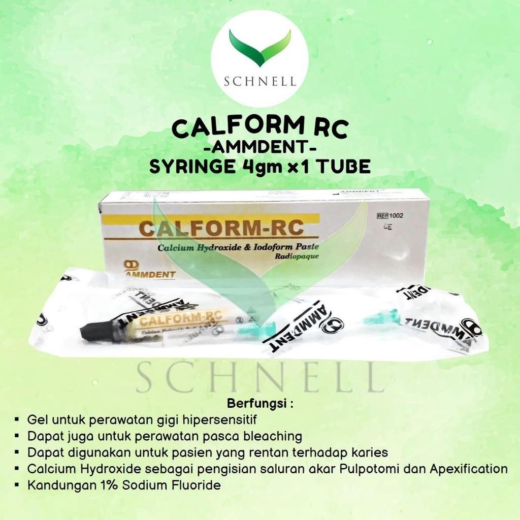 CALFORM-RC / Calcium Hydroxide & Iodoform Paste Radiopaque / Kalsium Hidroksida dan Pasta Iodoform