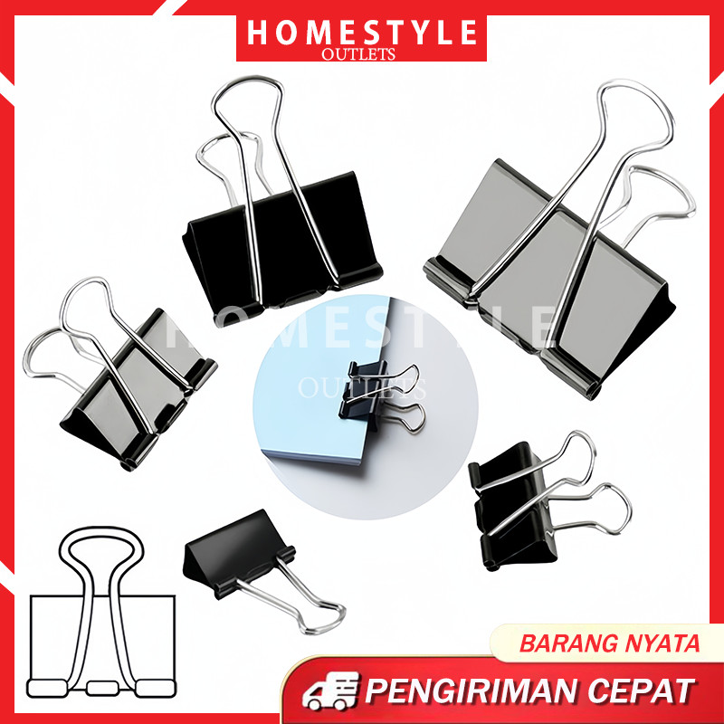 

Penjepit Kertas / Binder Klip / Binder Clip / Klip Hitam / Klip Kecil / Penjepit Kertas / Penjepit Kertas