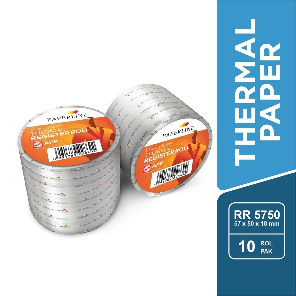 

Kertas Roll Telstruk Struk Kasir Thermal Rol Paperline 57x50 PPL 5750