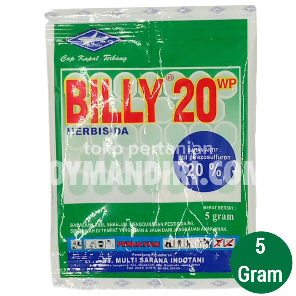 Herbisida Sistemik Pra Tumbuh Billy 20WP @5 gram