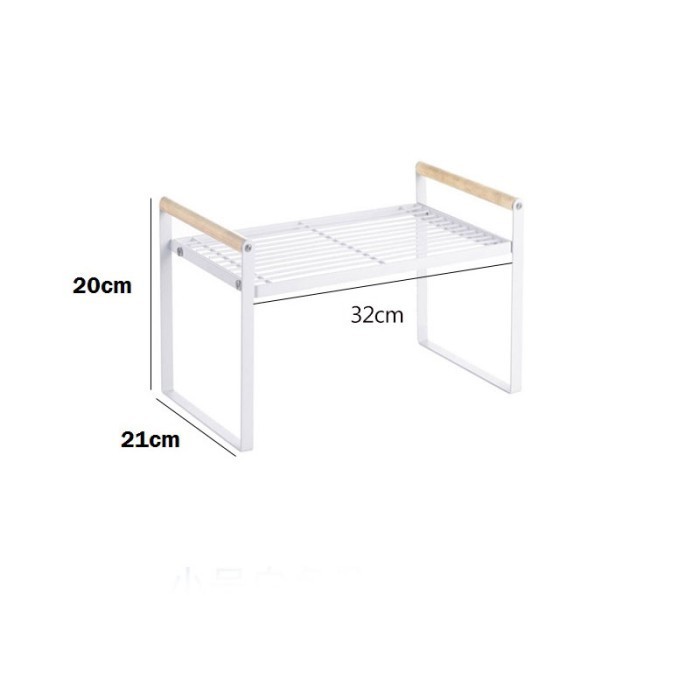Rak Dapur Susun Rak Kabinet Dapur Rak Lemari Dapur Rak Bawah Wastafel - 3221 Hitam