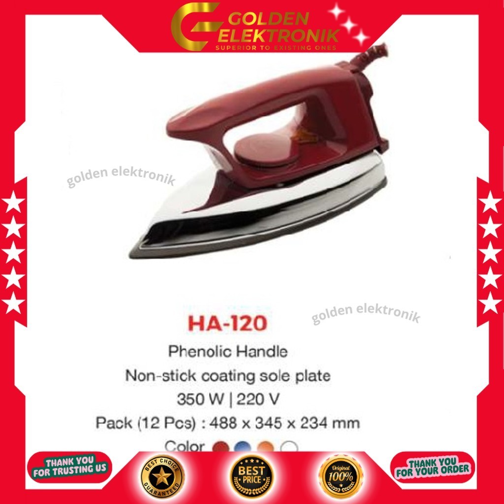 SETRIKA MASPION  HA120