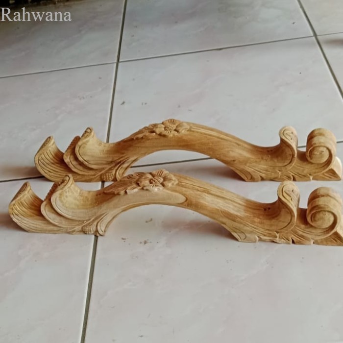 

Handle hendel tarikan gagang pintu motif ukir bahan kayu jati murah