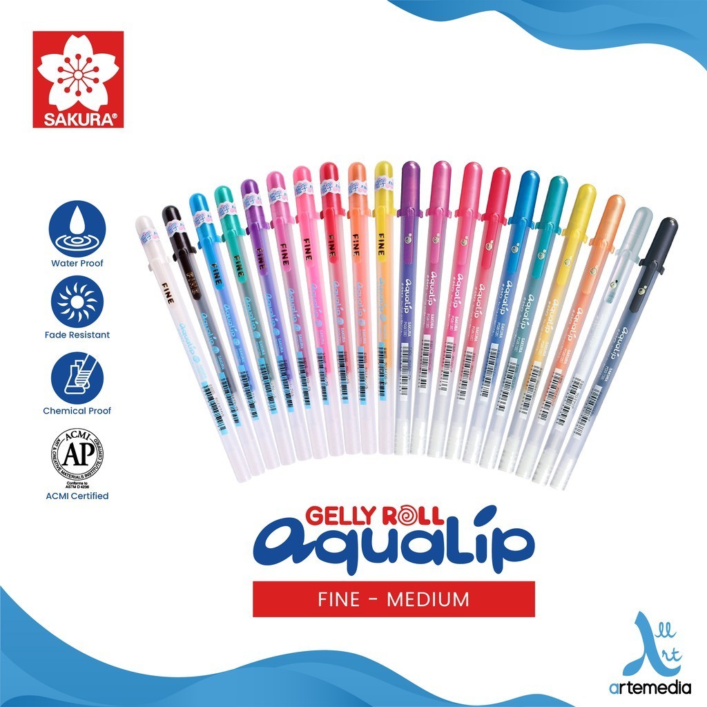 

Sakura Aqualip 3D Color Pulpen Warna Timbul Bolpen