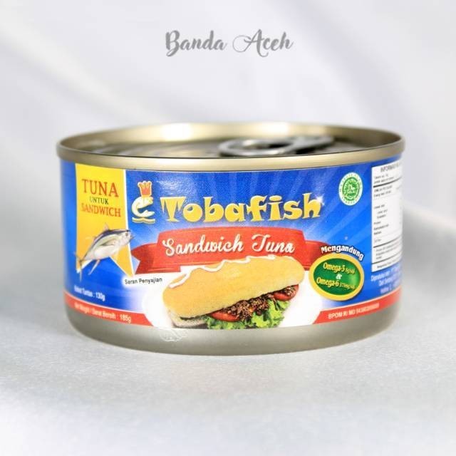 

(Aceh) Tobafish Tuna Kaleng Sandwich (Small) / Tuna Can Sandwich - 185 gram/ Canned Tuna