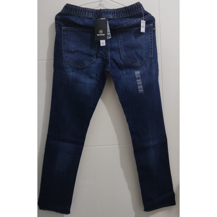 ✨BEST✨ -Celana Panjang Jeans Denim karet Anak Laki-laki Nevada STRETCH - 11-12 DNM MED