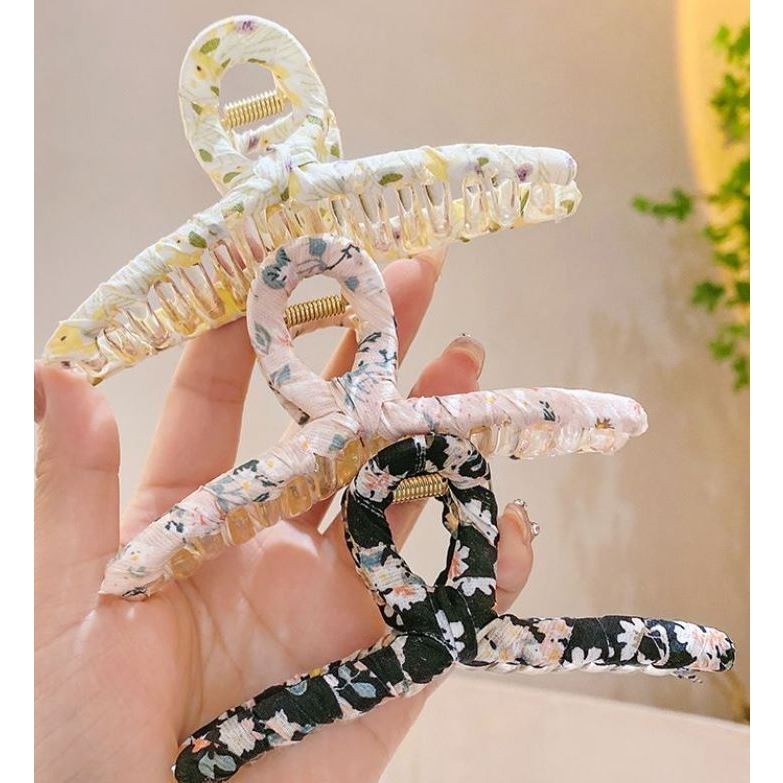 YAYANG Jepit Rambut Flower Shark - Jepit Rambut Wanita Motif Bunga - NAJ3185