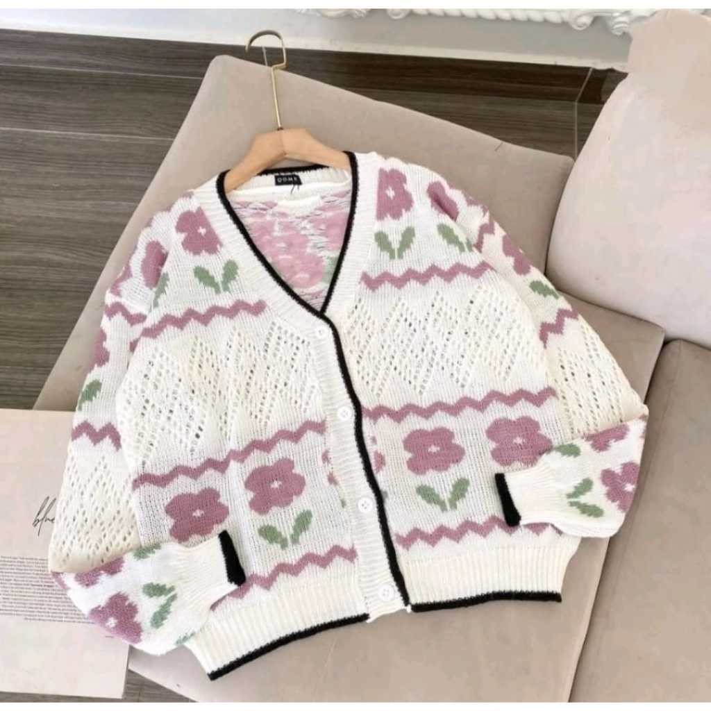 BAJU CARDIGAN WANITA KEKINIAN OOTD CASUAL OUTFIT FASHION ALYNA MURAH KEREN PREMIUM