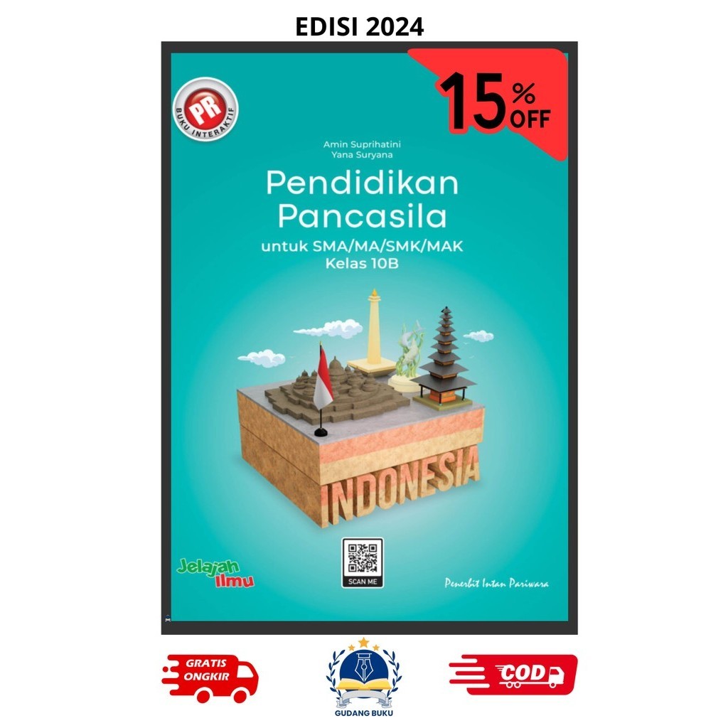 Buku PR/LKS interaktif PKN EDISI 2024 ( Pendidikan Pancasila Kewarganegaraan) SMA Kelas 10 Semester 