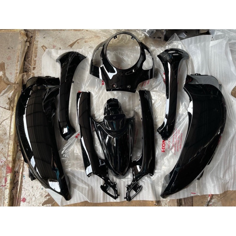 Body scoopy 2021 cover full set body halus scoopy tahun 2020 2021 2022 warna hitam