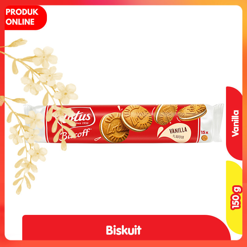 

Lotus Biscoff Biskuit Sandwich Vanila 150 g
