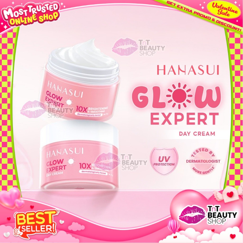 HANASUI Flawless Glow 10 Day Cream Indonesia Brightening Antioxidant | TnT Beauty Shop