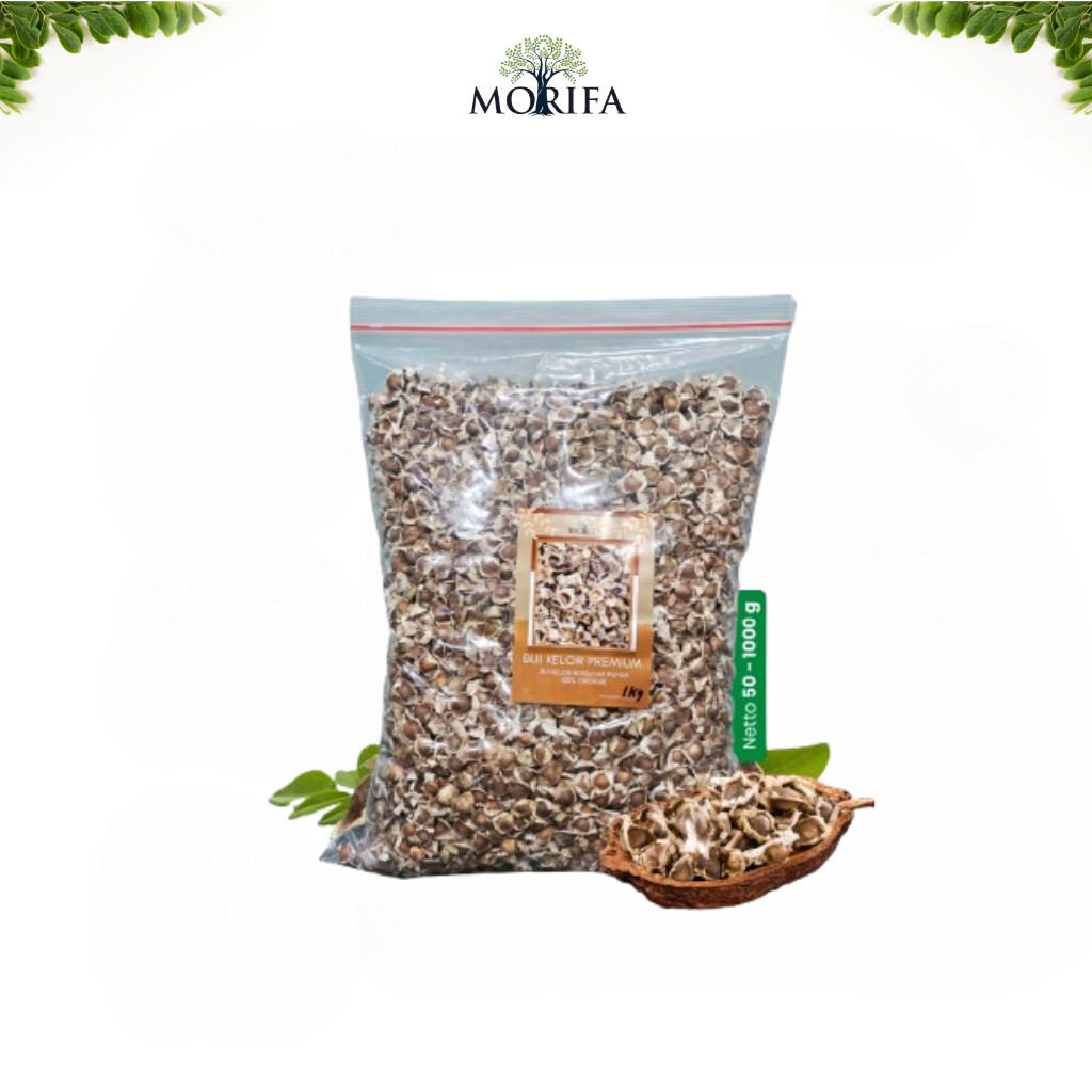 

MORIFA Biji Kelor Kering Bersayap Moringa Seed Biji Kelor Asli 100-250gram