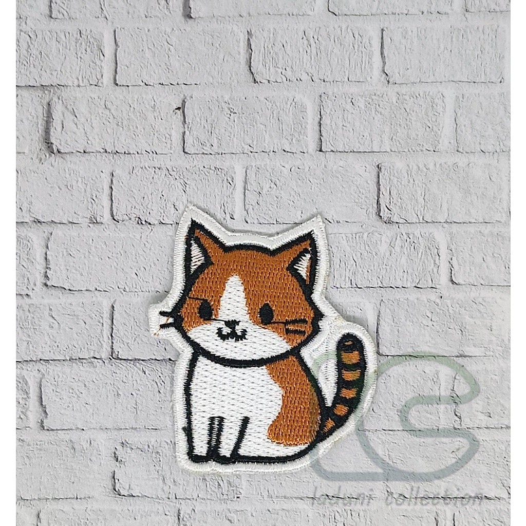 Bordir PATCH BORDIR TEMPEL KARAKTER KUCING LUCU