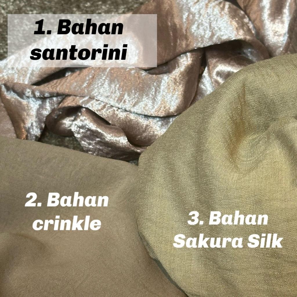 GH67UK Sally Scarf Set 2in 1 Bianca Set rok /busui friendly /setelan kerja/daily outfit