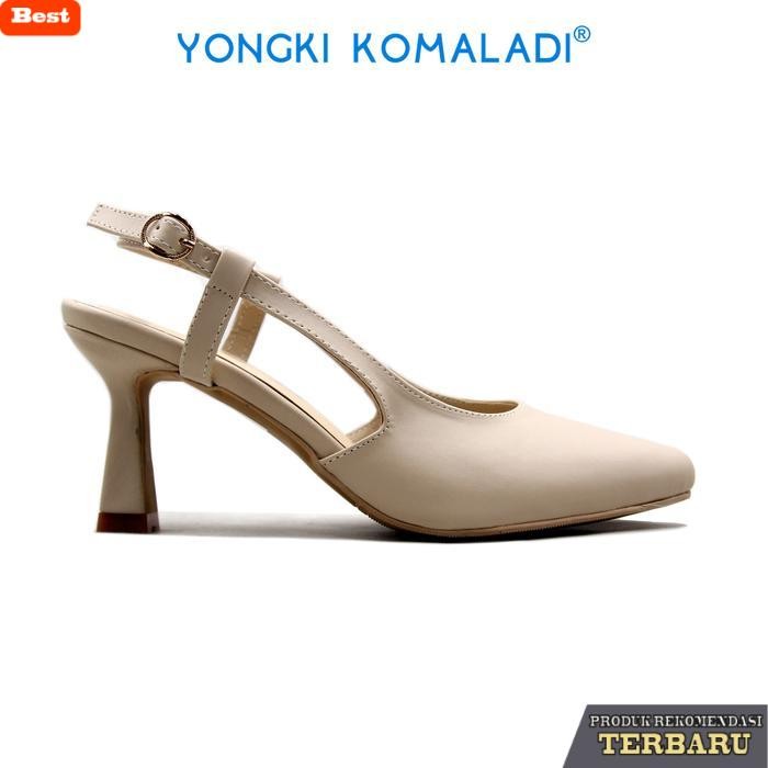 sandal wanita trend sekarang [ ORIGINAL ] YONGKI KOMALADI HEELS OL-YSL7057-22 LADIES Hitam Sandal Wa