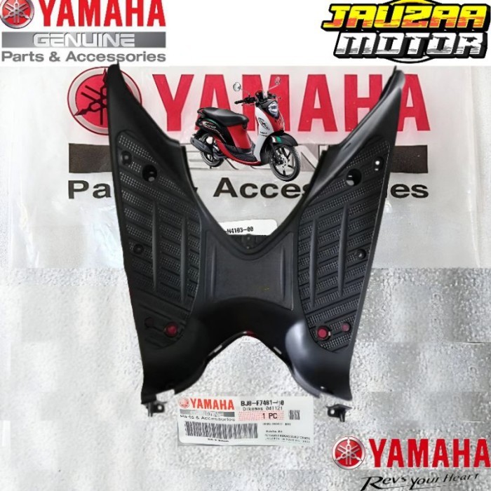 COVER FULL SET BODY KASAR FINO FI125 BJ8 ORIGINAL YAMAHA - BORDES HITAM