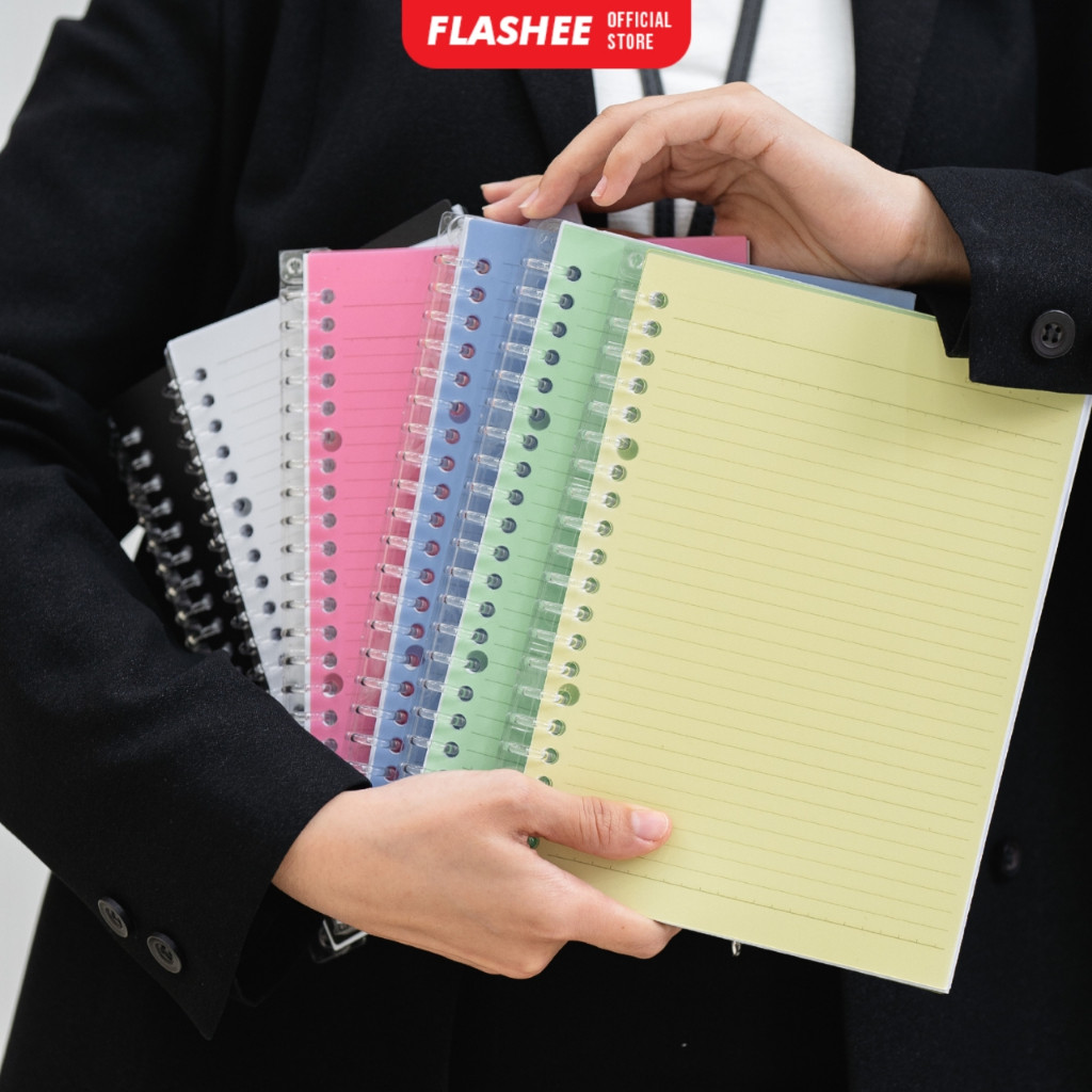 

Binder Notebook Ring Spiral ( Garis, Polos & Grid ) A5 - 50 Halaman Buku Jurnal Note Spiral Ring A5