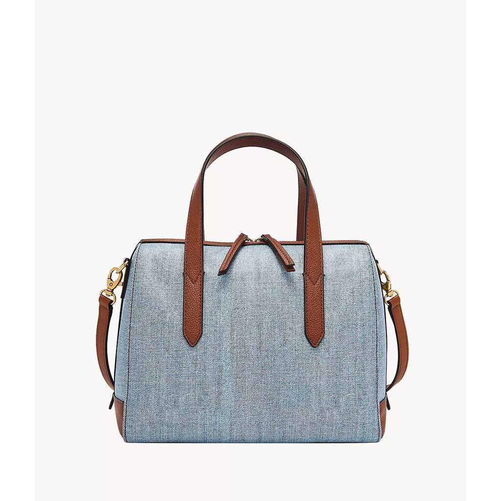 Fossil Sydney Coated Canvas Satchel Denim Tas Wanita SHB3288-423