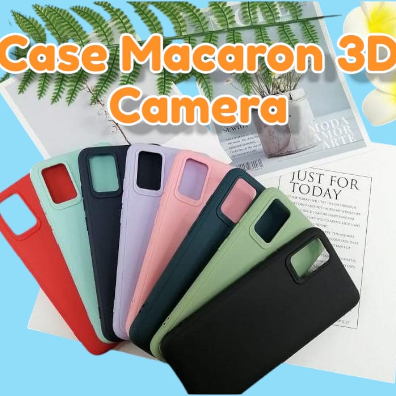 Case Macaron 3D Camera Samsung A03S A12/M12 Case Candy Jelly Warna Warni