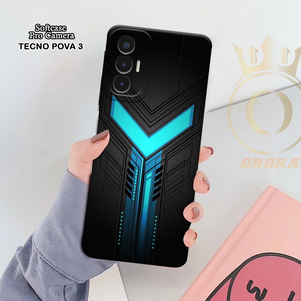Softcase Tecno Pova 3 - ORORA  - Casing Tecno Pova 3 - Motif case GAMING - Tecno - Softcase Tecno Po