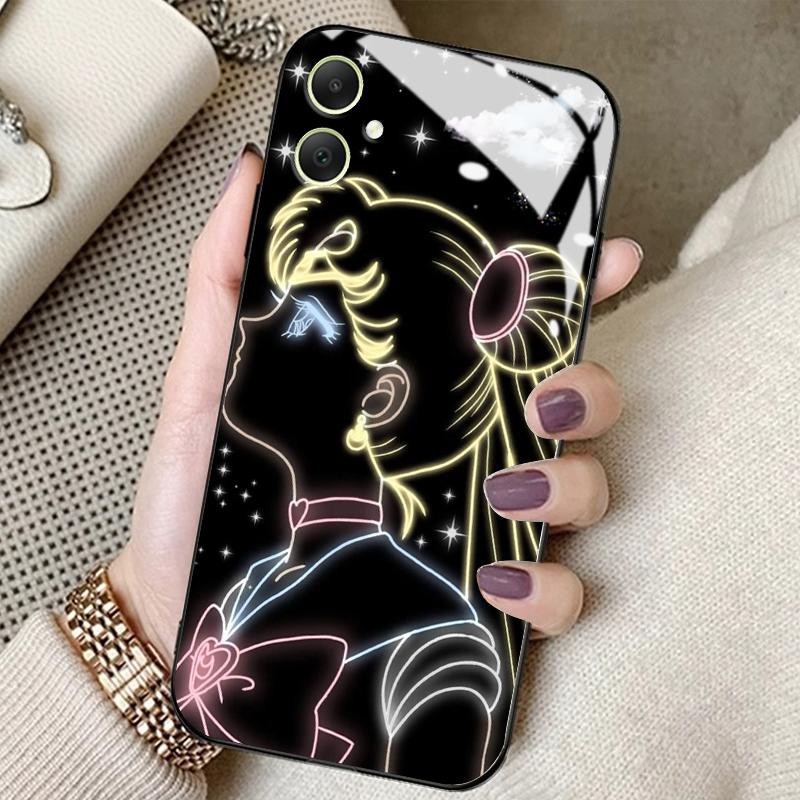 Hard Case For Samsung A05 A05s A02 A02s A03 A03 Core A03s A04 A04E A04s HD Tempered GlassCartoon Sim