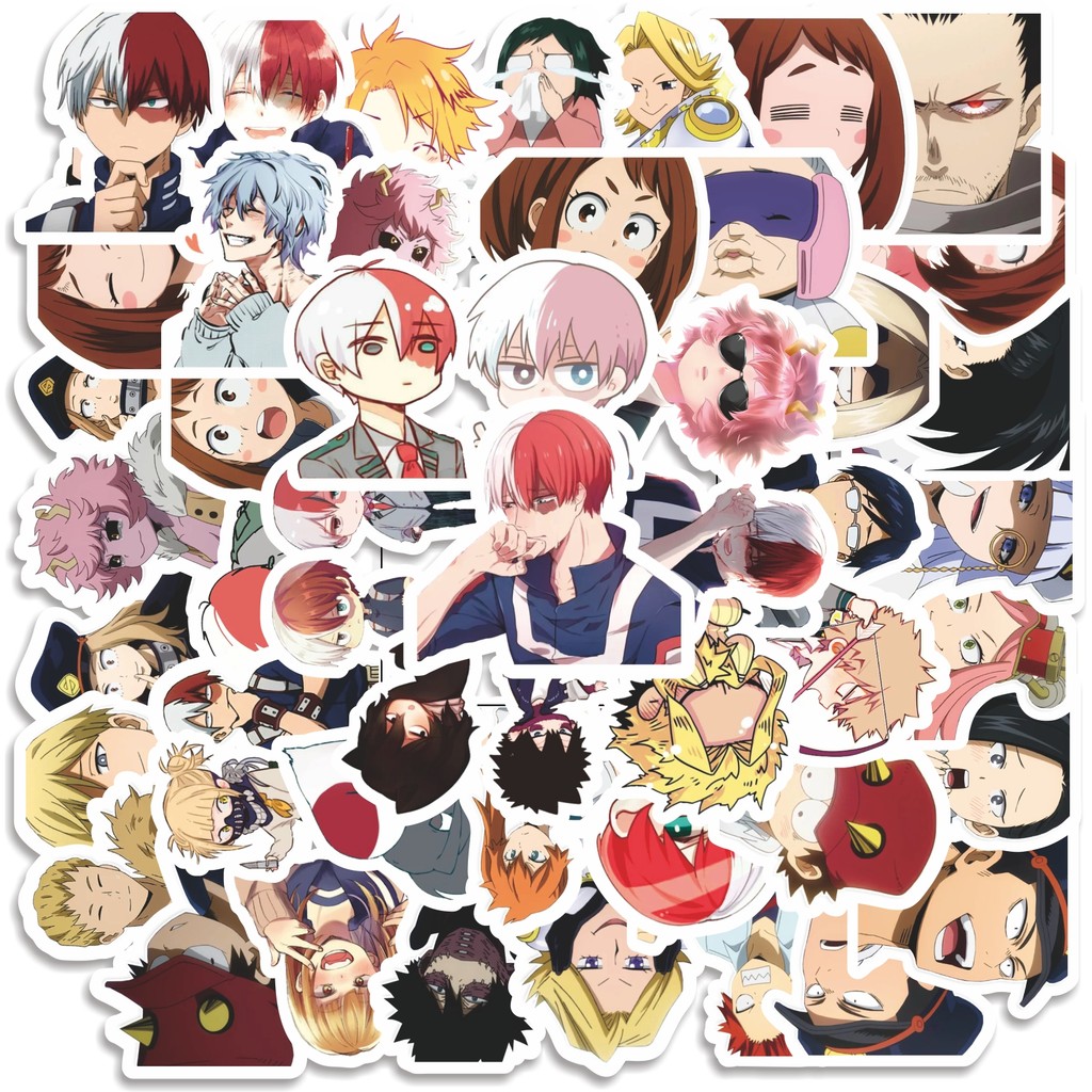 

COD 50 Pcs Stiker My Hero Academia Japan Anime V10 Lucu Anti Air Untuk Dekorasi Notebook Sepeda Skateboard Handphone