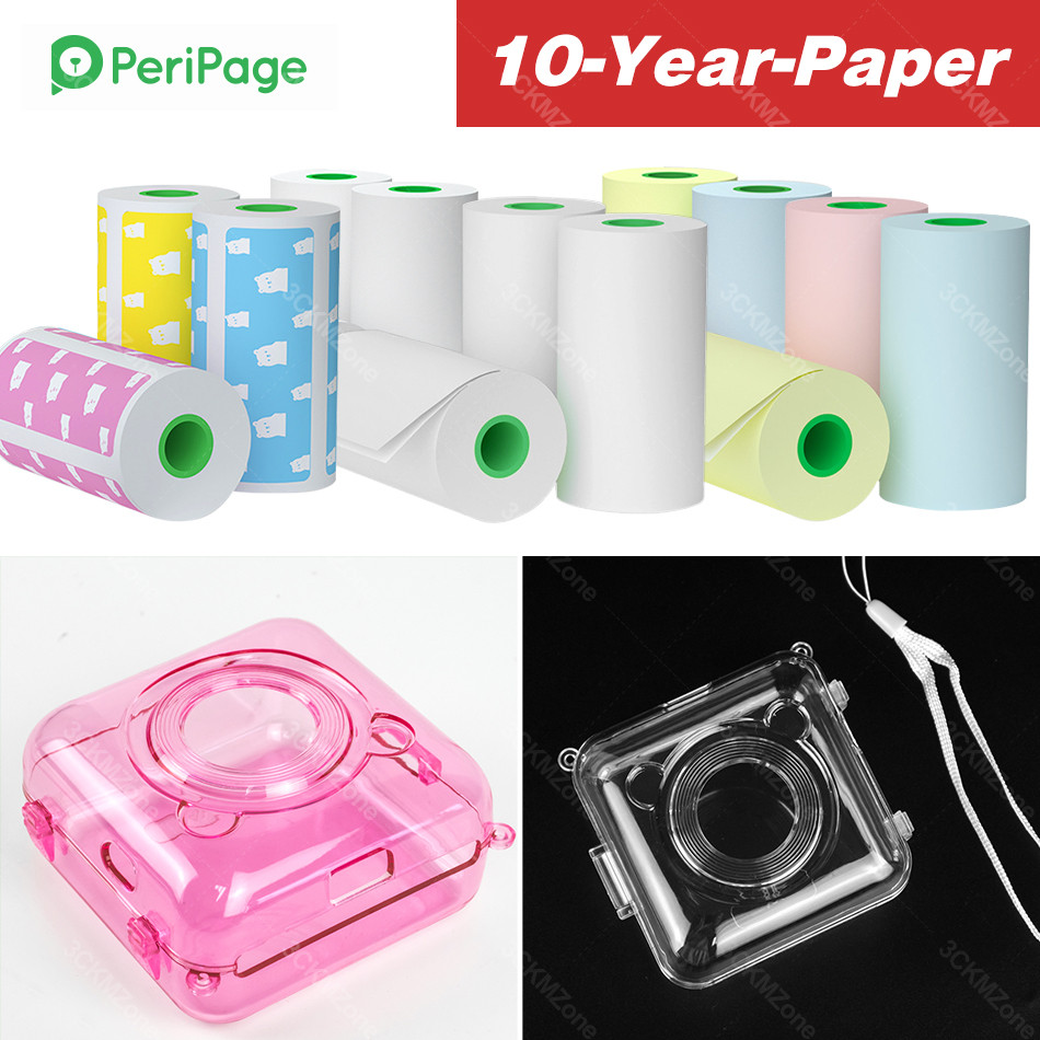 

Peripage sticker paper Label photo thermal paper 57 58mm colorful official 10 year paper roll for mini portable thermal printer