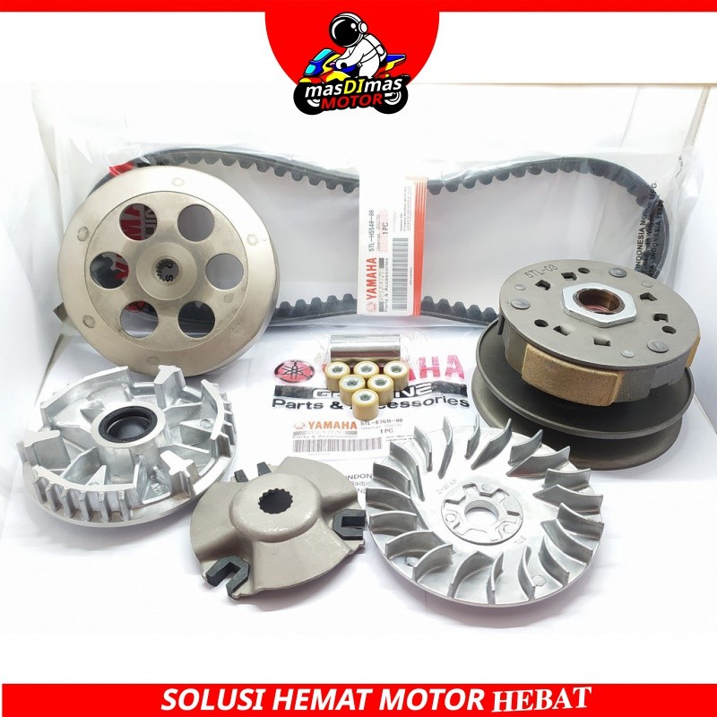 Paket CVT Komplit Mio Sporty Smile/Smail Paket CVT Mio Soul Karbu Paket Puli Depan+Pully Belakang