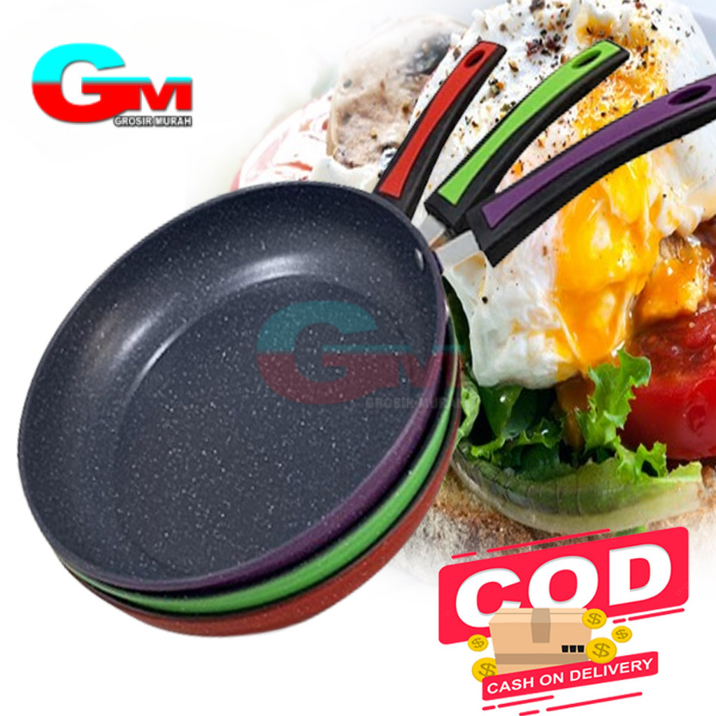 Wajan Frypan Teflon Anti Lengket Lapis Keramik 24cm / wajan penggorengan teflon anti lengket