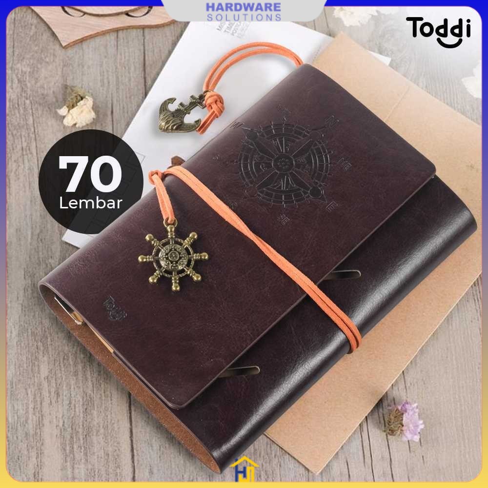 

Toddi Buku Jurnal Leather Notebook Diary A6 72GSM 140 Halaman Blank - 8005