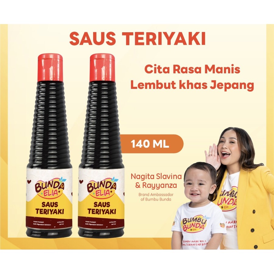 

Bumbu Bunda Elia Saus Teriyaki 140ml